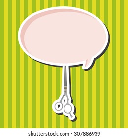 hair products theme scissors elements