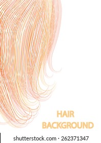 hair redhead vector background 