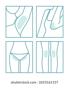 remoção de cabelo em diferentes áreas do corpo é fácil de usar.