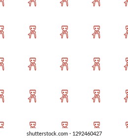 hair removal icon pattern seamless white background. Editable outline hair removal icon. hair removal icon pattern for web and mobile.