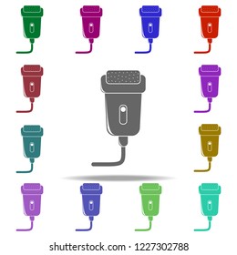 hair removal machine icon. Elements of Bathroom in multi color style icons. Simple icon for websites, web design, mobile app, info graphics
