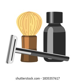 Hair Removal Tool Vector Icon Design, fashion accessory for barber on White background.