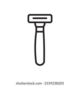 Hair removing razor icon Outline vector for web ui