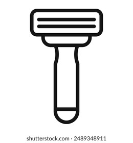 Icono de afeitar símbolo de Vector o colección de conjunto de signos en contorno blanco y negro
