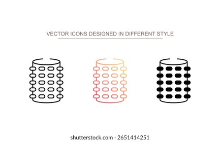 Haar Roller icoon ontwerp met witte achtergrond voorraad illustratie
