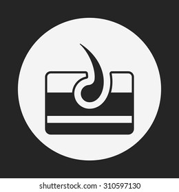 Hair root icon
