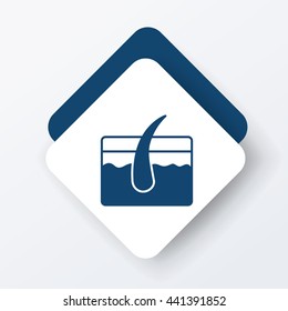 Hair root icon