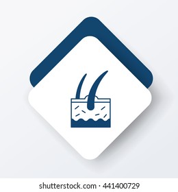 Hair root icon