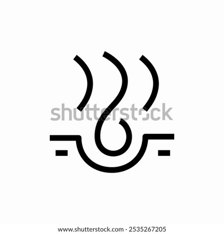 hair root icon sign vector