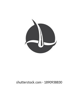 plantilla de diseño de ilustraciones vectoriales de iconos de raíz de pelo