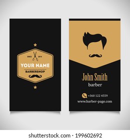 barber business cards designs