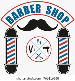 Hair salon barber shop design  template