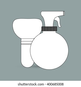 Hair salon design, vector illustration