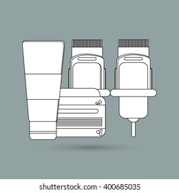 Hair salon design, vector illustration