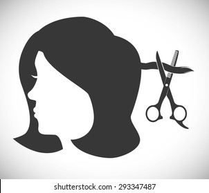 Hair Salon digital design, vector illustration eps 10.