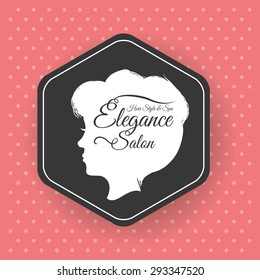 Hair Salon digital design, vector illustration eps 10.