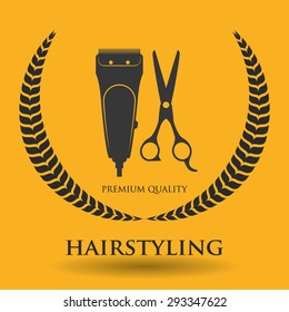 Hair Salon digital design, vector illustration eps 10.