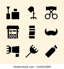 hair salon, hair salon, hygienic and femenine icons set. Vector graphic design for web and application