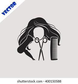 Hair salon icon.