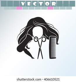 Hair salon icon.
