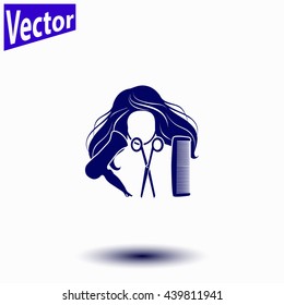 Hair salon icon.