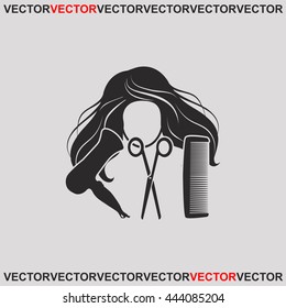 Hair salon icon.