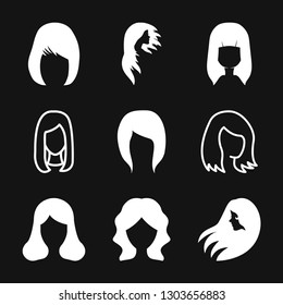 Hair salon icon logo, vector illustration, sign symbol for design