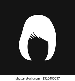 Hair salon icon logo, vector illustration, sign symbol for design