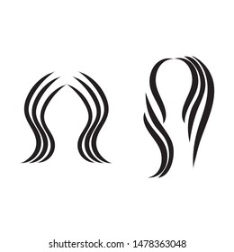 hair salon icon logo vector