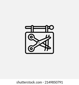 Hair salon icon sign vector,Symbol, logo illustration for web and mobile