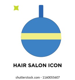 Hair salon icon vector isolated on white background, Hair salon transparent sign