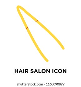 Hair salon icon vector isolated on white background, Hair salon transparent sign