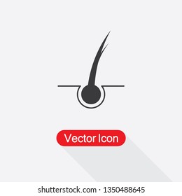 Hair Salon Icon,Hair Split Ends Icon,Hair Follicle Icon Vector Illustration Eps10