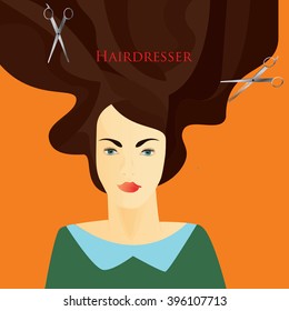 Hair Salon illustration.