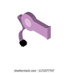 Hair salon isometric left top view 3D icon