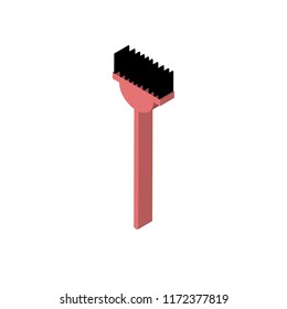 Hair salon isometric left top view 3D icon