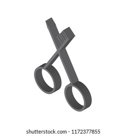 Hair salon isometric left top view 3D icon
