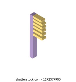 Hair salon isometric left top view 3D icon