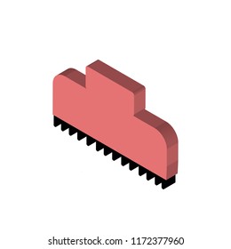 Hair salon isometric left top view 3D icon