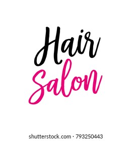 Hair Salon Lettering