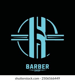 Hair salon logo. Barber shop, retro and vintage style, design.
