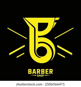 Hair salon logo. Barber shop, retro and vintage style, design.