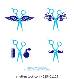 Hair salon logo. Beauty salon logotype.