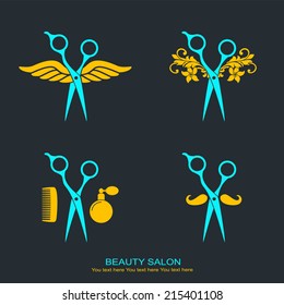 Hair salon logo. Beauty salon logotype.