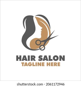 hair salon logo emblem style