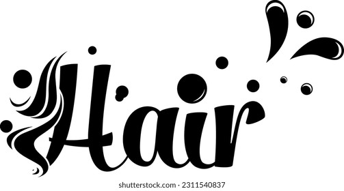 Hair Salon Logo Idea (Editable) - Vector Illustration