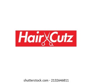 Hair Salon Logo Schere Vektorgrafik