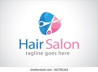 Hair Salon Logo Template Design