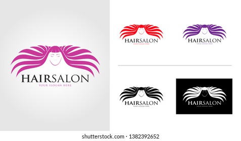 Hair Salon Logo Template Set