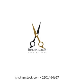 Logo del Salón del Pelo. diseño de ilustración de icono vectorial de plantilla.